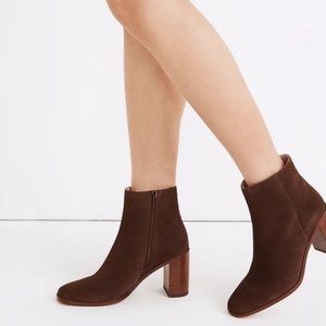 Madewell The Greer Boot in Suede Brown